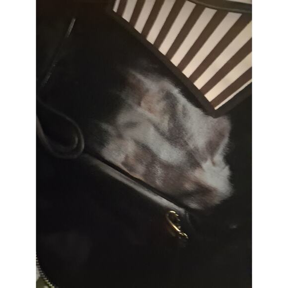 Henri Bendel NY Striped Canvas Pet Dog Cat Carrier Preppy Tote Shoulder Bag 14" - Picture 12 of 16